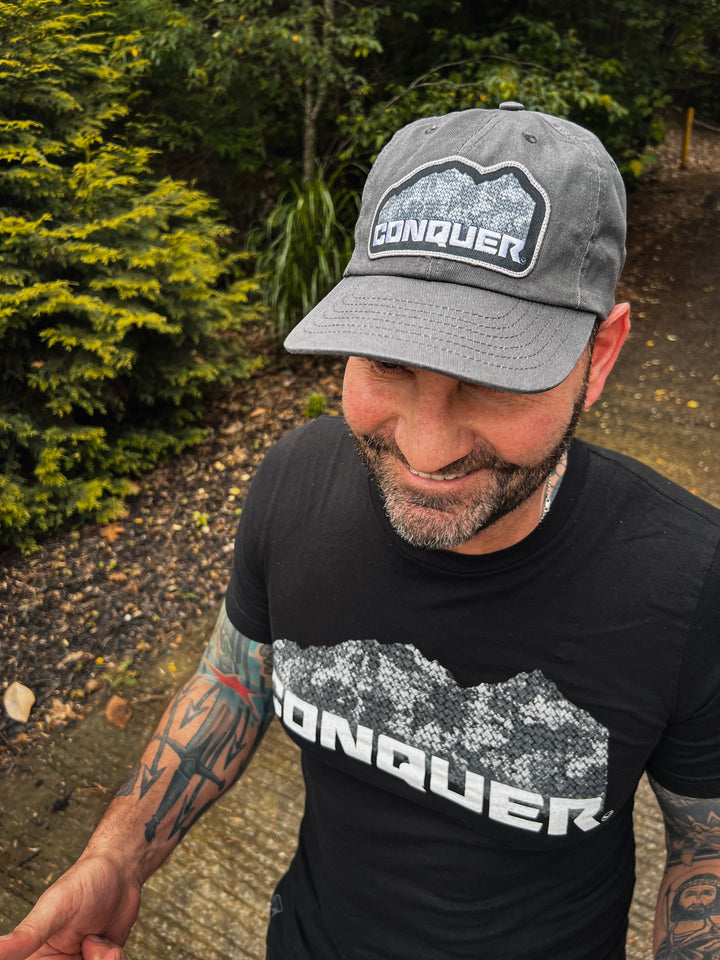 Virtus Conquer dad hat — side profile