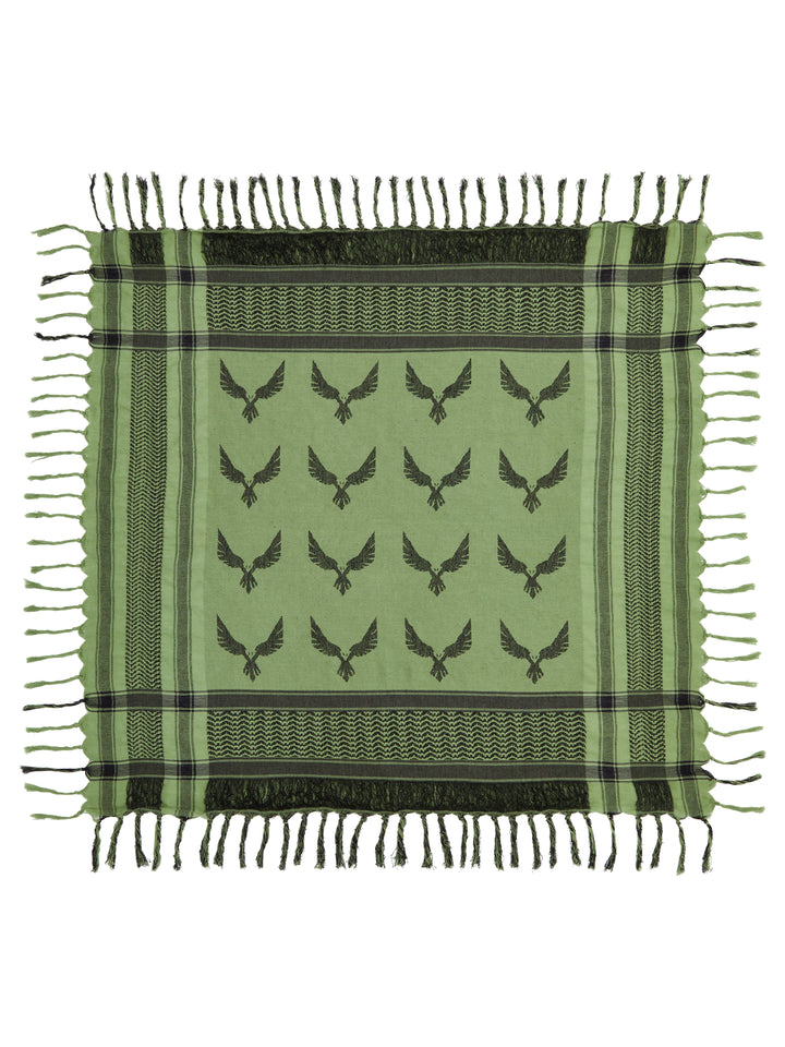 Virtus Shemagh scarf — woven fringe detail