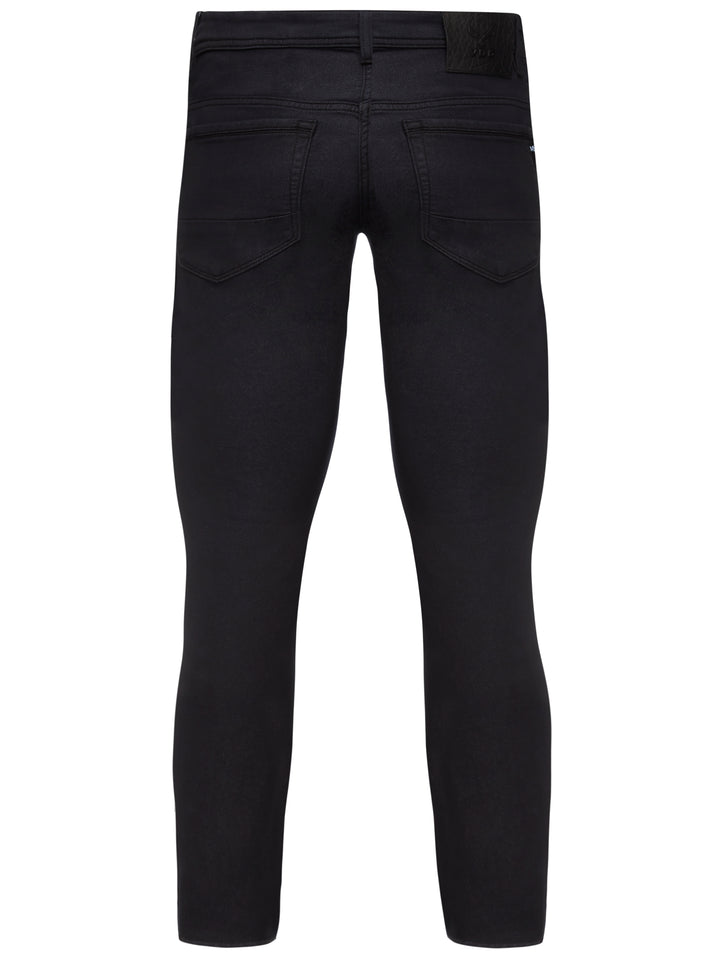 Virtus Solly Jeans in jet black — cotton-blend stretch twill jeans