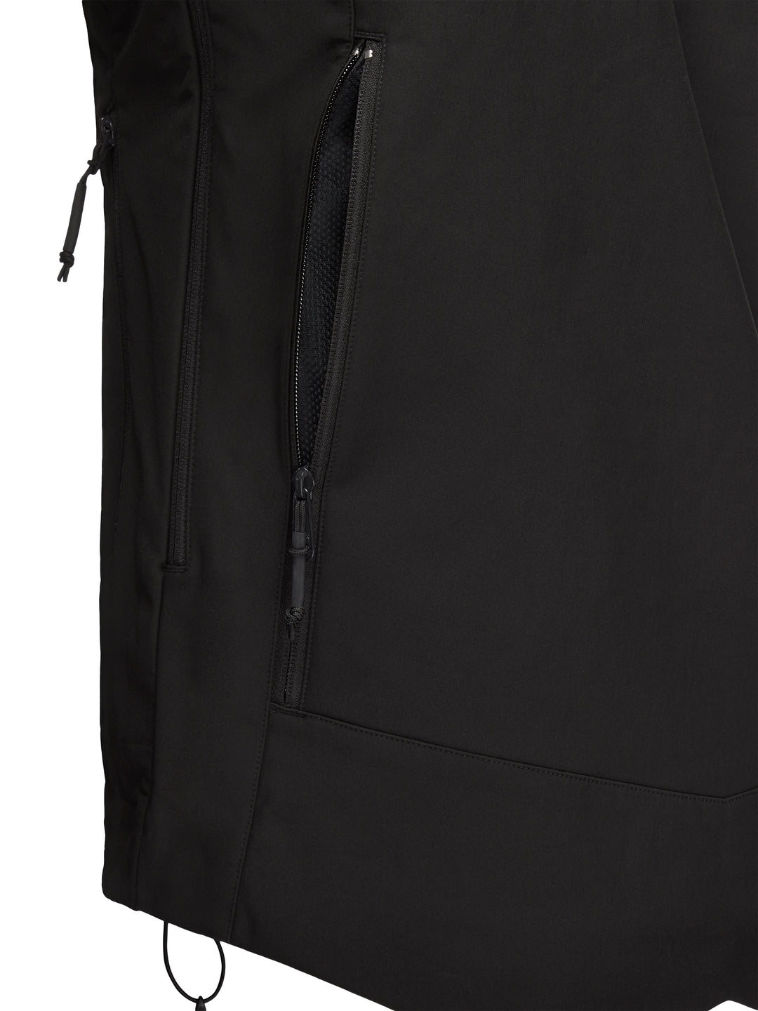 Virtus Astraes jacket in jet black — back view
