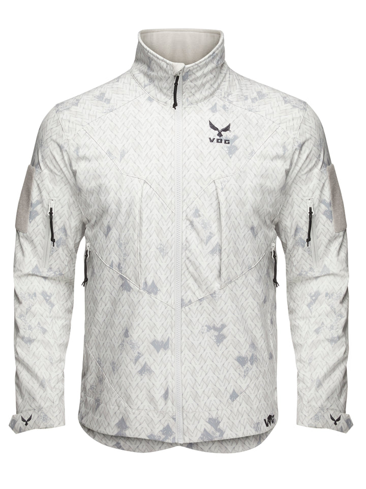 Virtus Astraes jacket in Boreas camo — water- and wind-resistant unisex shell