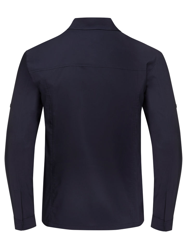 Virtus Renegade woven utility shirt in dark navy — military-inspired utility detailing